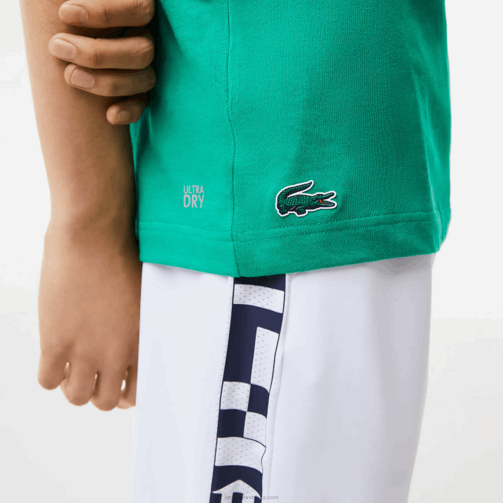 zelena hd2 6H4B683 muškarci Lacoste sportska teniska majica s printom krokodila