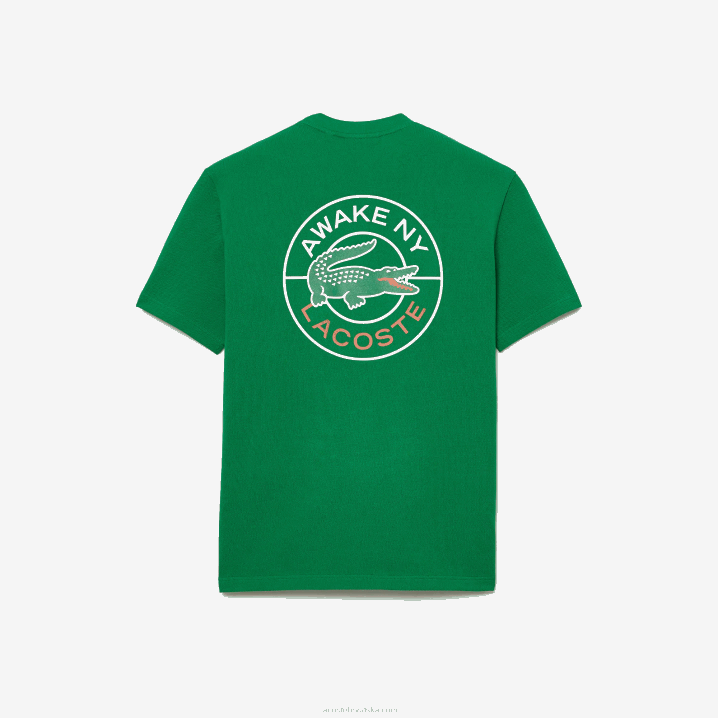 zelena mee 6H4B892 muškarcilacoste x awake ny logo pamučna pike majica