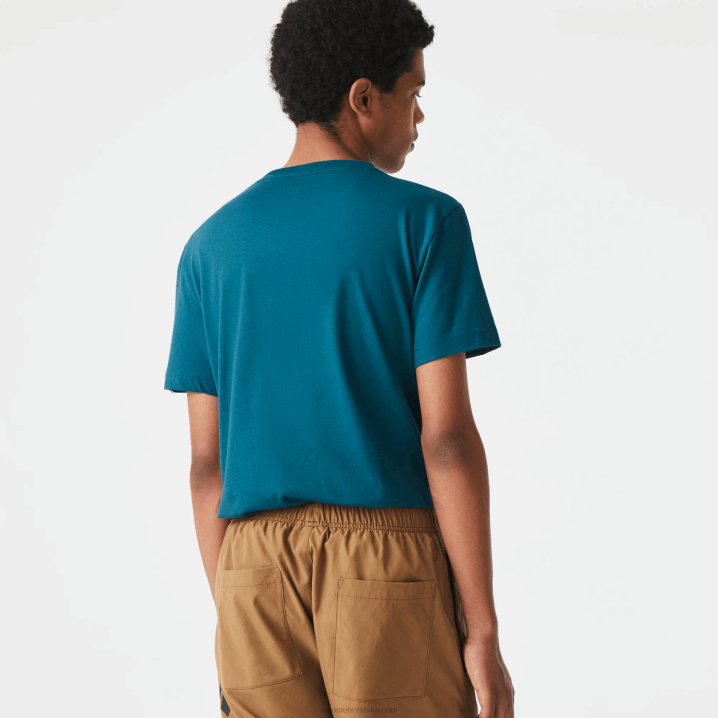 zeleni zcd 6H4B697 muškarci Lacoste sportska majica s organskim dresom