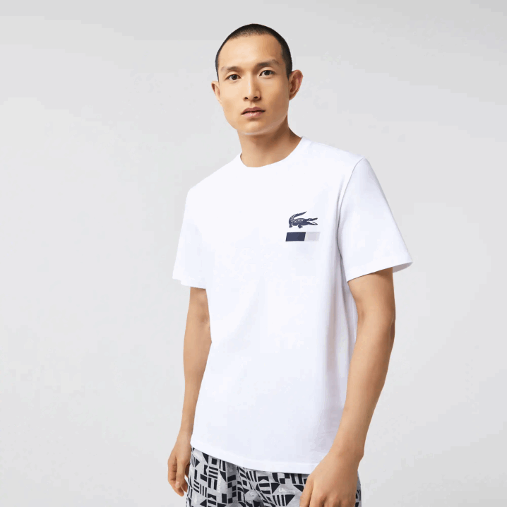 bijela tamnoplava siva chine 40-ih 6H4B1511 muškarci Lacoste pidžama s grafičkim printom