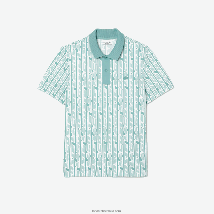 aktivni pokret dvobojni printani polo svijetlo zelena cr5 6H4B5 Lacoste muškarci