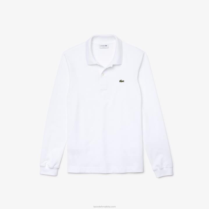 bijela 001 6H4B686 muškarci Lacoste slim fit petit pique polo