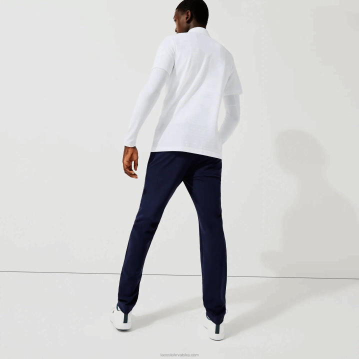 bijela 001 6H4B69 muškarci Lacoste prozračni golf polo sportske teksture
