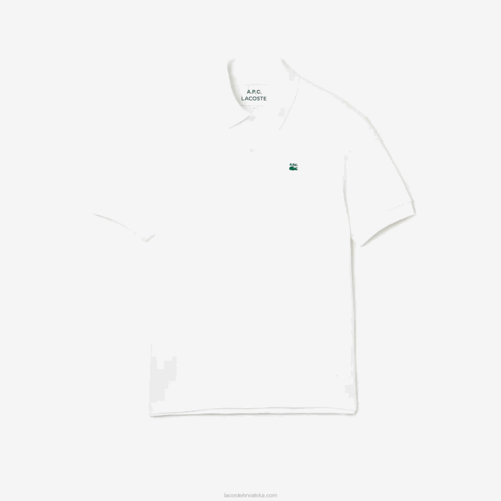 bijela 001 6H4B927 muškarcilacoste x a.p.c. široki pamuk petit pique polo