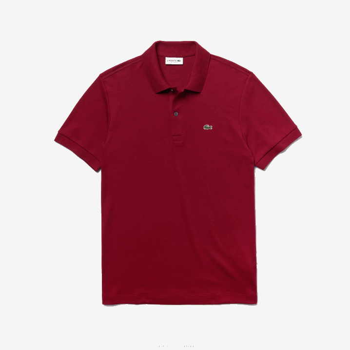 bordo 476 6H4B258 muškarci Lacoste regular fit pima pamučni polo
