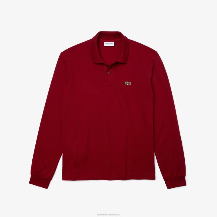 bordo 476 6H4B799 muškarci Lacoste original l.12.12 polo dugih rukava