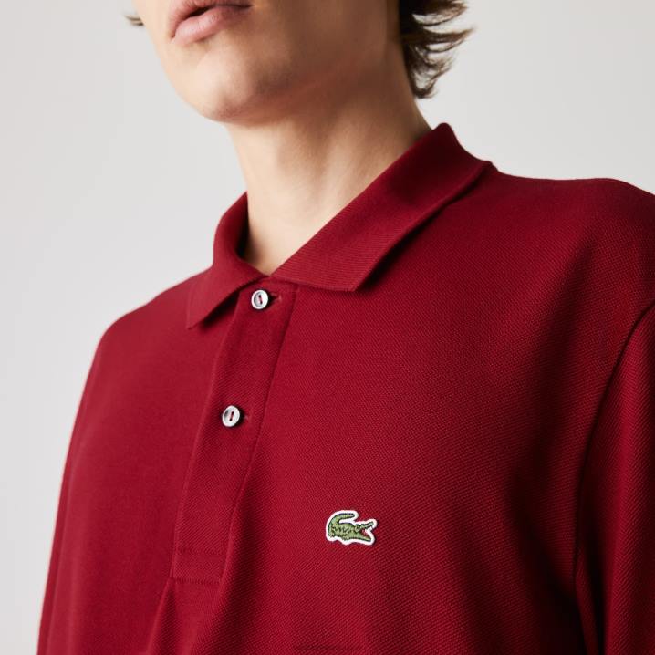 bordo 476 6H4B799 muškarci Lacoste original l.12.12 polo dugih rukava