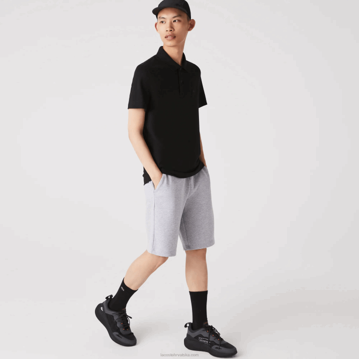 crna 031 6H4B173 muškarci Lacoste aktivno kretanje prozračni pamuk pique polo