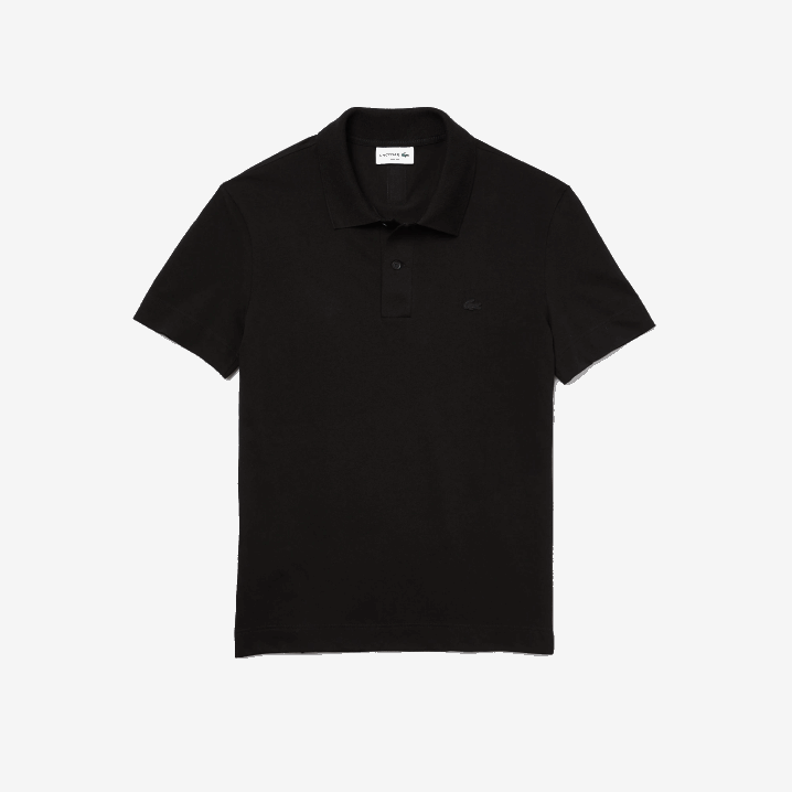 crna 031 6H4B598 muškarci Lacoste slim fit organski rastezljivi pamuk pique polo
