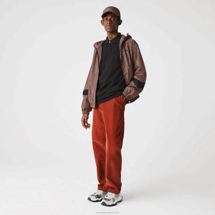 crna 031 6H4B667 muškarci Lacoste smart paris dugih rukava rastezljiva pamučna pique polo majica