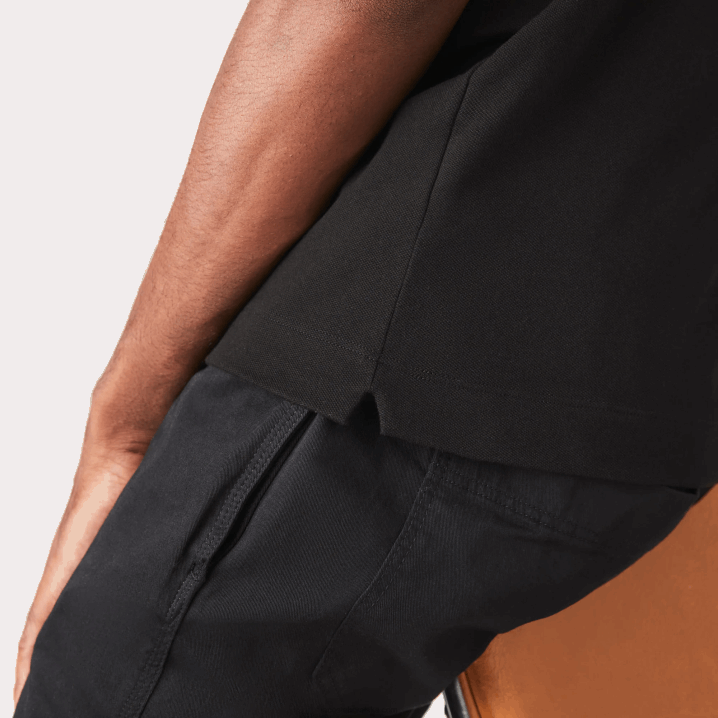 crna 031 6H4B81 muškarci Lacoste smart paris rastezljivi pamuk pique polo