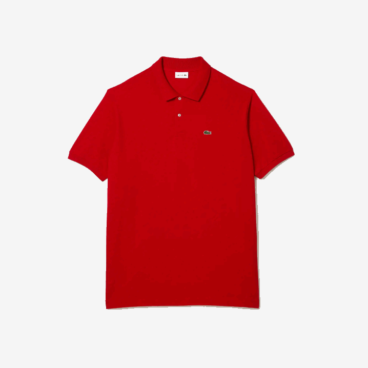 crvena 240 6H4B204 muškarci Lacoste pamuk petit pique polo - plus size - visok
