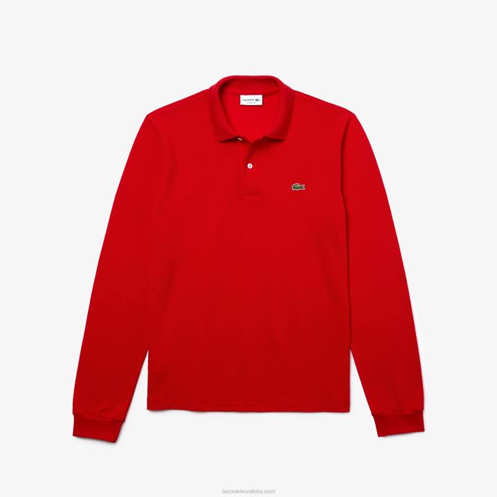 crvena 240 6H4B727 muškarci Lacoste original l.12.12 polo dugih rukava