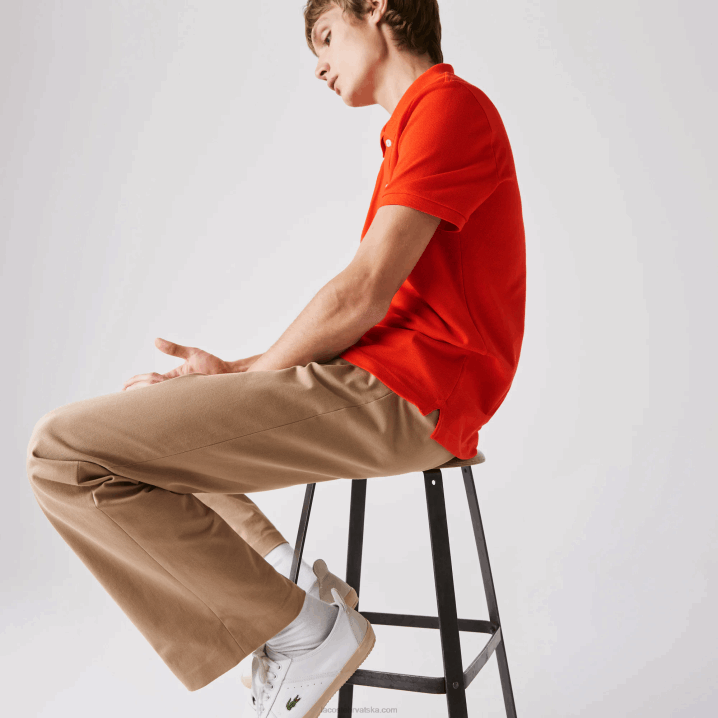 crvena 3b2 6H4B702 muškarci Lacoste original l.12.12 slim fit polo