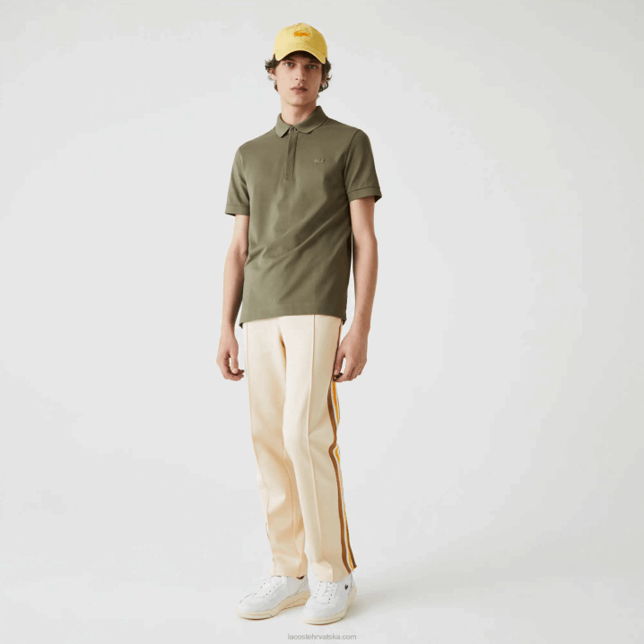 kaki zelena 316 6H4B926 muškarci Lacoste smart paris rastezljivi pamuk pique polo