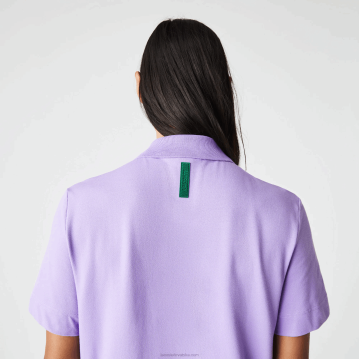 ljubičasta gfu 6H4B602 muškarci Lacoste aktivno kretanje prozračni pamuk pique polo