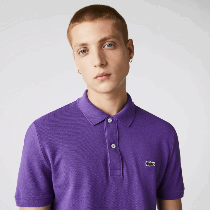 ljubičasta s5z 6H4B789 muškarci Lacoste original l.12.12 slim fit polo