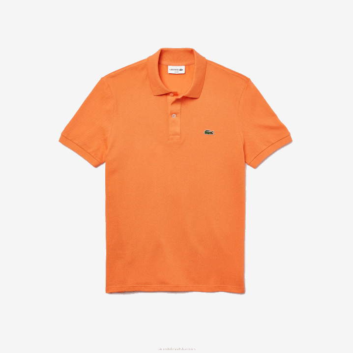 narančasta npb 6H4B943 muškarci Lacoste original l.12.12 slim fit polo