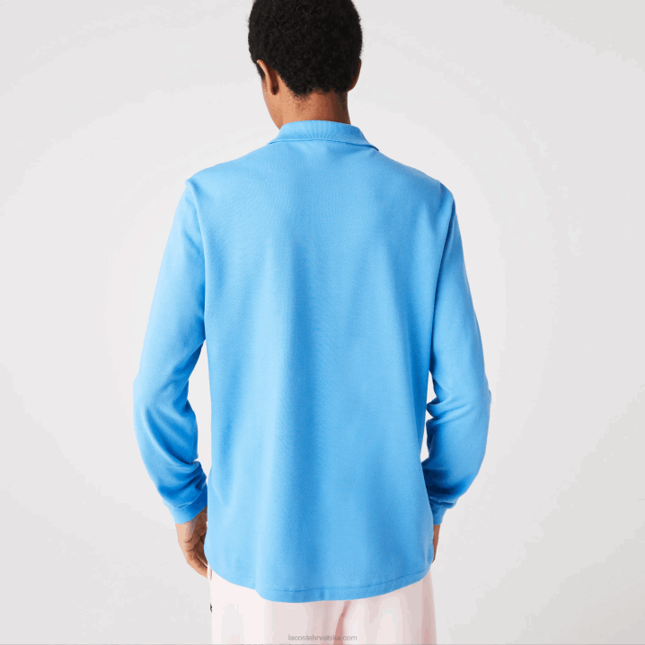 plava 4xa 6H4B821 muškarci Lacoste original l.12.12 polo dugih rukava