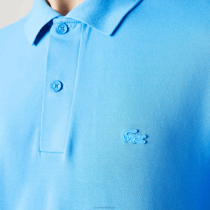 plava 4xa 6H4B898 muškarci Lacoste aktivno kretanje prozračni pamuk pique polo