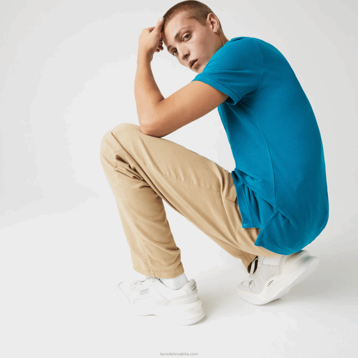 plava yzw 6H4B891 muškarci Lacoste original l.12.12 slim fit polo