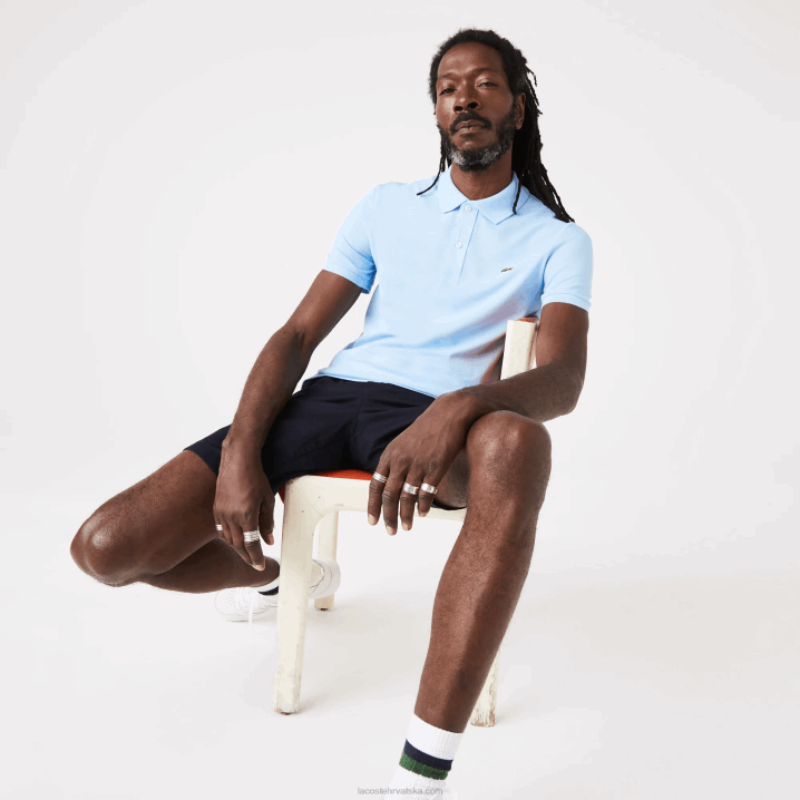 plavi hbp 6H4B751 muškarci Lacoste original l.12.12 slim fit polo