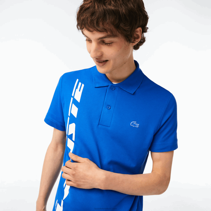 plavi k1q 6H4B625 muškarci Lacoste regular fit branded pique polo