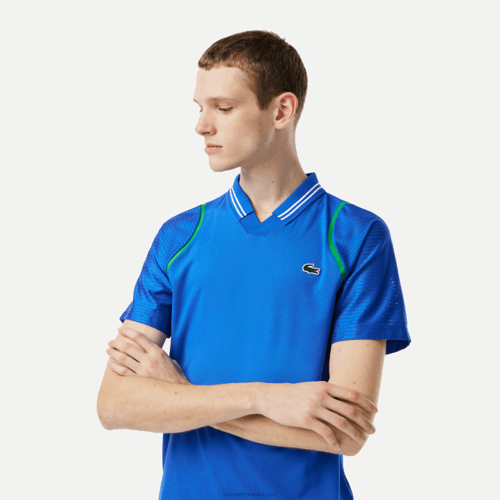 plavi kxb 6H4B234 muškarci Lacoste tenis x daniil medvedev polo