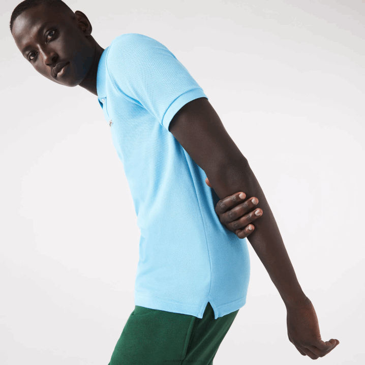 plavi zau 6H4B934 muškarci Lacoste original l.12.12 slim fit polo