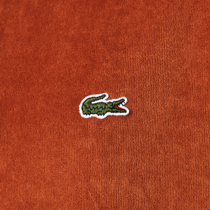 smeđa 3pb 6H4B739 muškarci Lacoste pamučni baršun polo klasičnog kroja