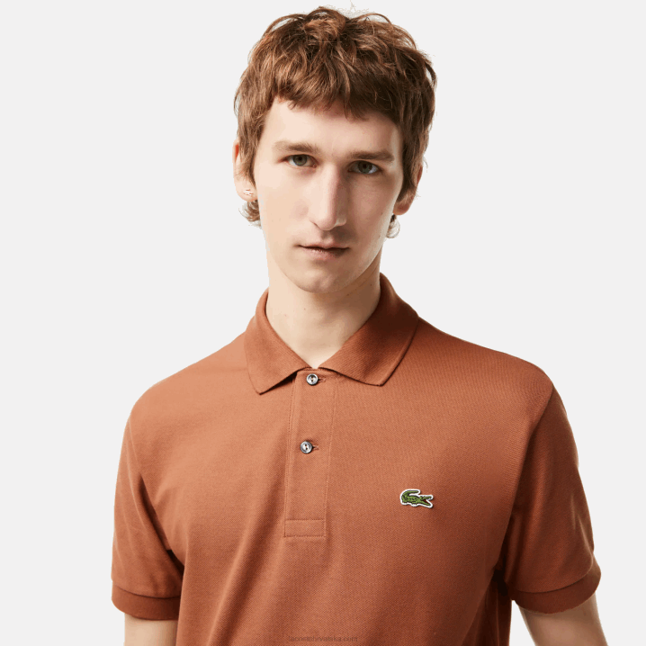 svijetlosmeđa lfa 6H4B104 muškarci Lacoste original l.12.12 polo