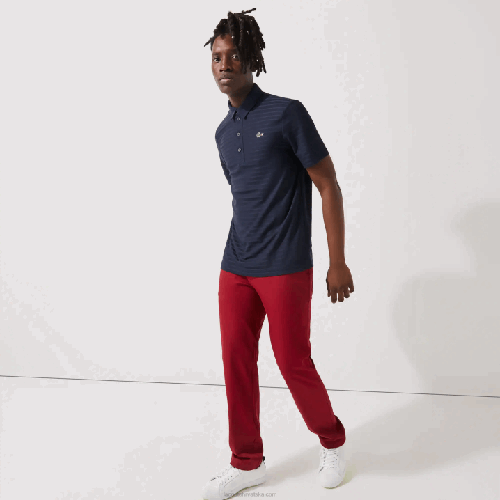 tamnoplava 166 6H4B70 muškarci Lacoste prozračni golf polo sportske teksture