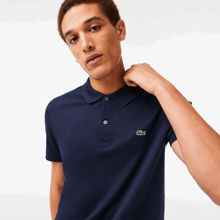 tamnoplava 166 6H4B791 muškarci Lacoste regular fit pima pamučni polo