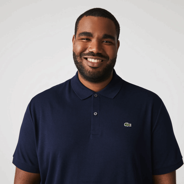 tamnoplava 166 6H4B791 muškarci Lacoste regular fit pima pamučni polo