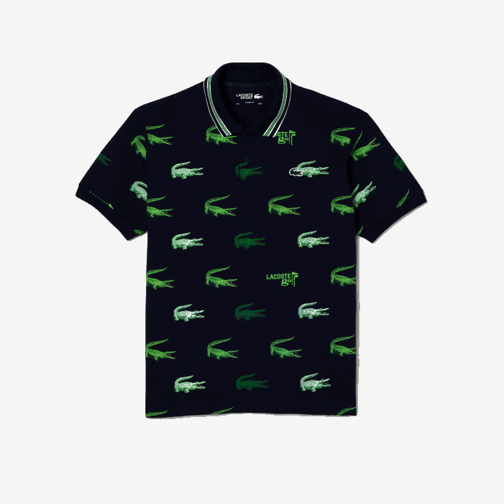 tamnoplava bijela zelena xif 6H4B203 muškarci Lacoste golf krokodil print polo
