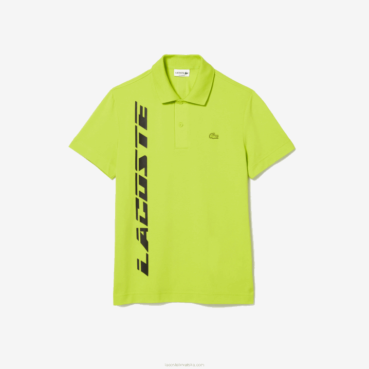 žuta 90v 6H4B627 muškarci Lacoste regular fit branded pique polo