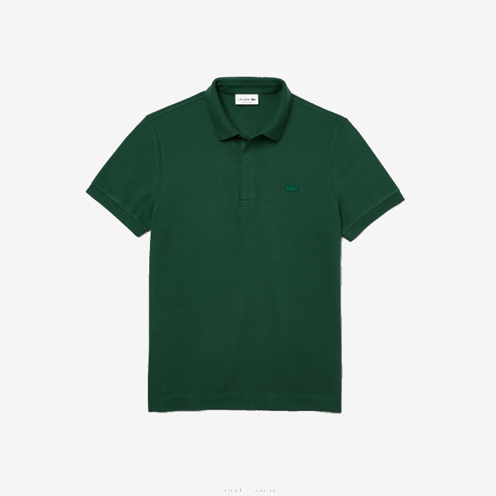 zelena 132 6H4B658 muškarci Lacoste smart paris rastezljivi pamuk pique polo