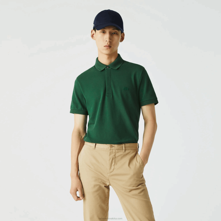 zelena 132 6H4B658 muškarci Lacoste smart paris rastezljivi pamuk pique polo