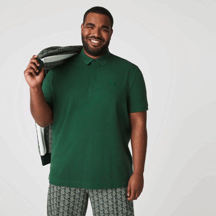 zelena 132 6H4B658 muškarci Lacoste smart paris rastezljivi pamuk pique polo