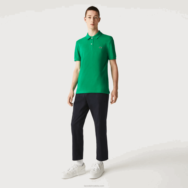 zeleni ldm 6H4B940 muškarci Lacoste original l.12.12 slim fit polo