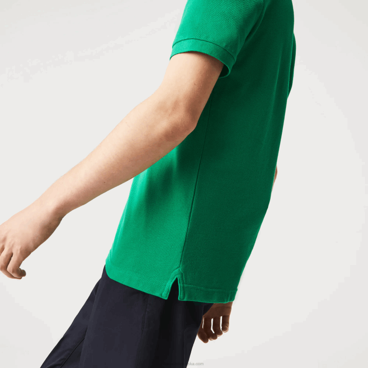 zeleni ldm 6H4B940 muškarci Lacoste original l.12.12 slim fit polo