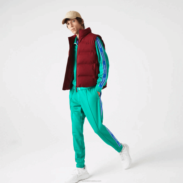 bordo zs1 6H4B1258 muškarci Lacoste sklopivi prsluk s kapuljačom