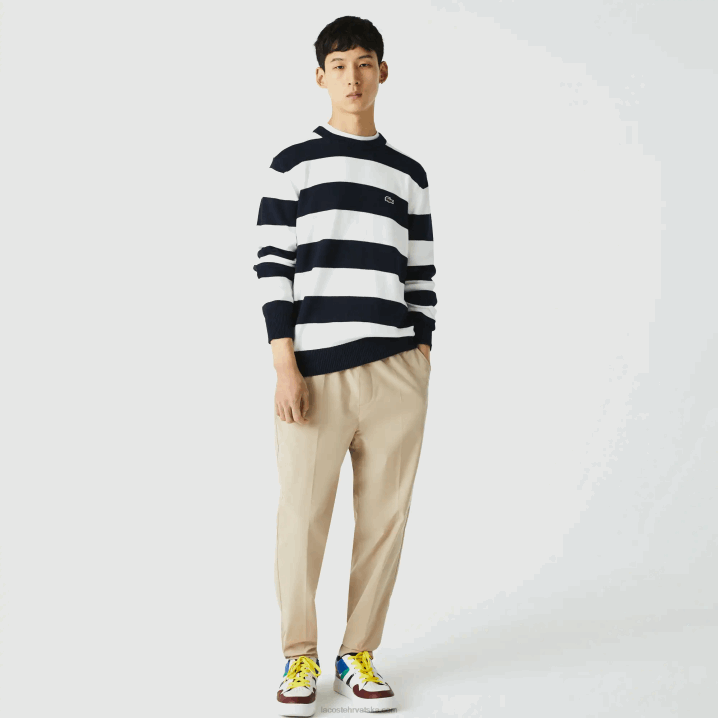 bež c5u 6H4B1118 muškarci Lacoste vodootporne hlače trenirke