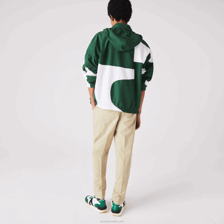 bež c5u 6H4B1118 muškarci Lacoste vodootporne hlače trenirke