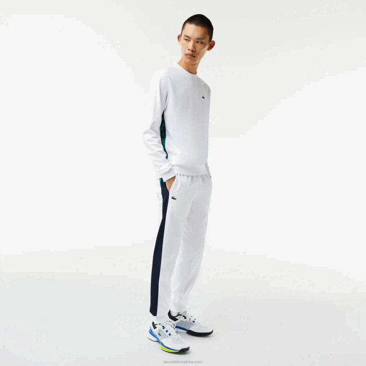 bijela 001 6H4B1056 muškarci Lacoste teniska majica sa sportskim printom