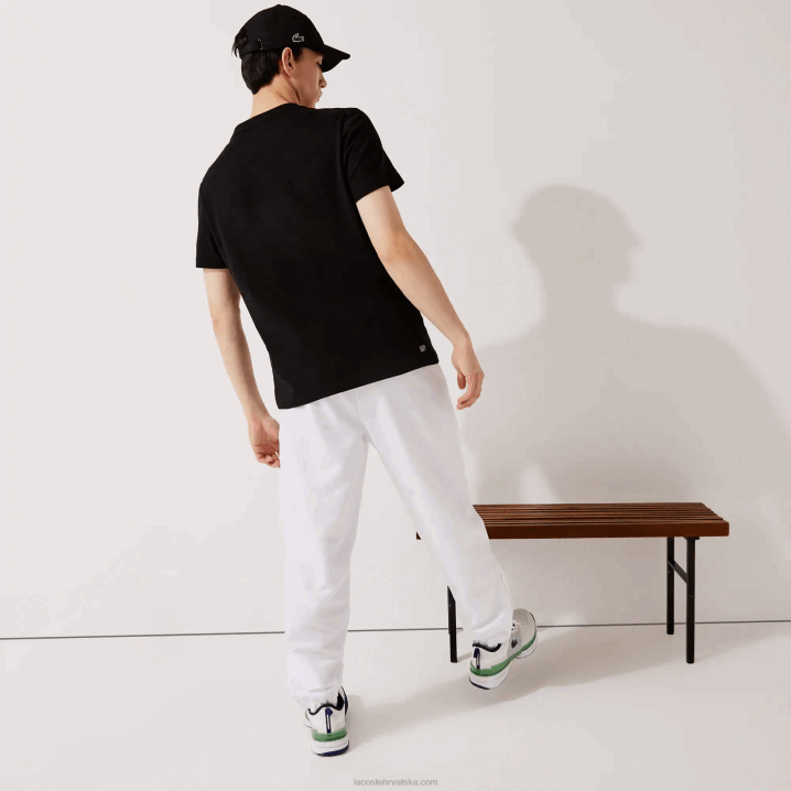 bijela 001 6H4B549 muškarci Lacoste sportske hlače trenirke od lagane tkanine