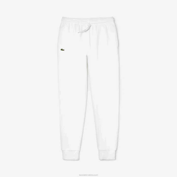 bijela 001 6H4B960 muškarci Lacoste sportske teniske trenirke od flisa