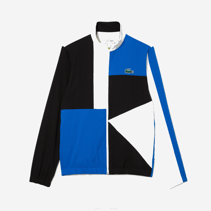 bijela crna plava žuta l74 6H4B1144 muškarci Lacoste sportska teniska trenirka s uzorkom krokodila