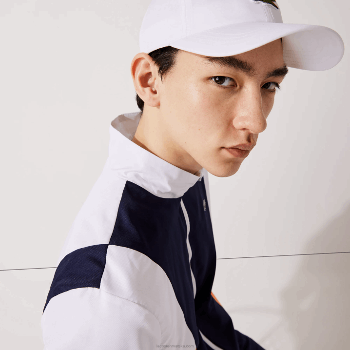 bijela narančasta tamnoplava 8ty 6H4B1156 muškarci Lacoste trenirka sportske marke colorblock