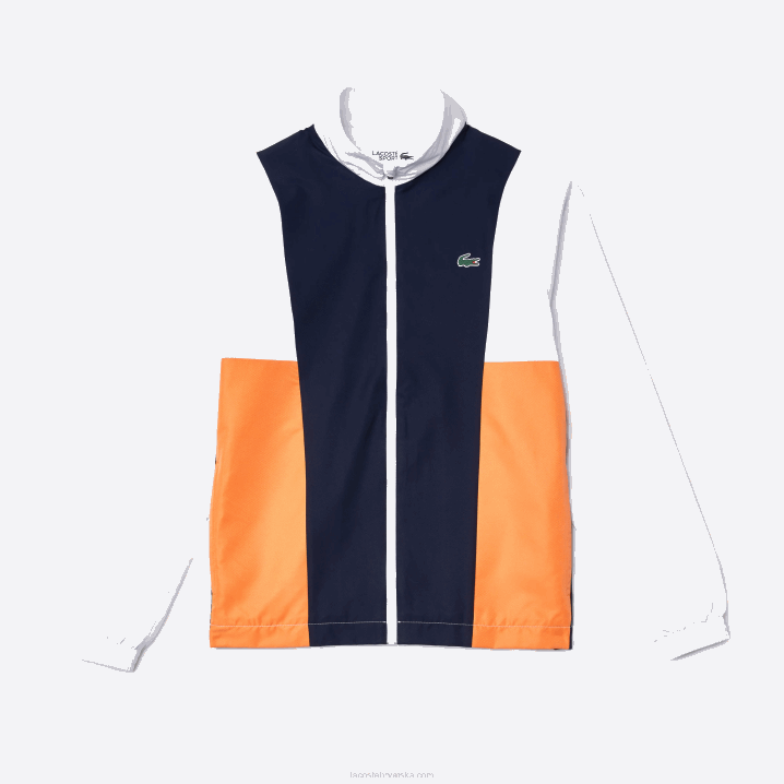 bijela narančasta tamnoplava 8ty 6H4B1156 muškarci Lacoste trenirka sportske marke colorblock